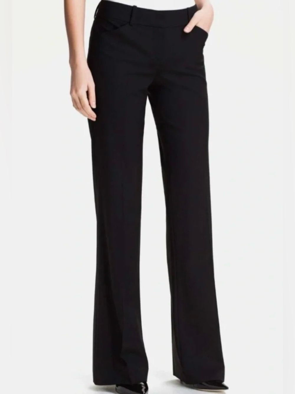THEORY - Max C Black Wool Dress Trouser Pants Size 4